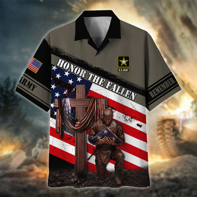 Premium Honor The Fallen US Veteran Polo And Hawaii Shirt