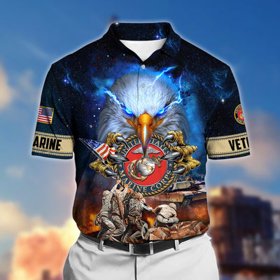 Premium Honor The Fallen US Veteran Polo Shirt
