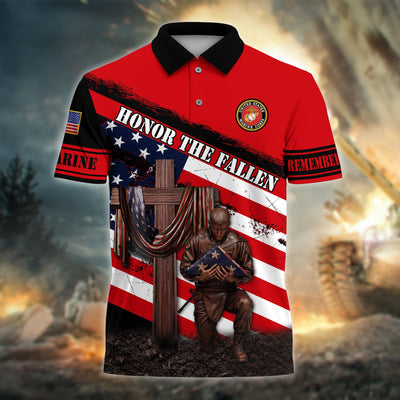 Premium Honor The Fallen US Veteran Polo And Hawaii Shirt