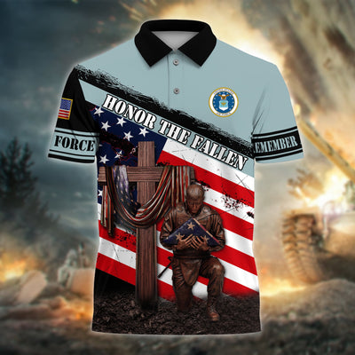 Premium Honor The Fallen US Veteran Polo And Hawaii Shirt