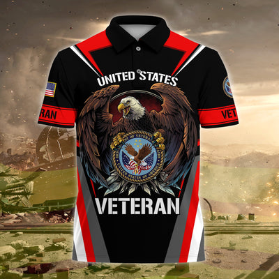 Premium US Veteran Polo Shirt