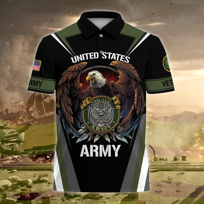 Premium US Veteran Polo Shirt