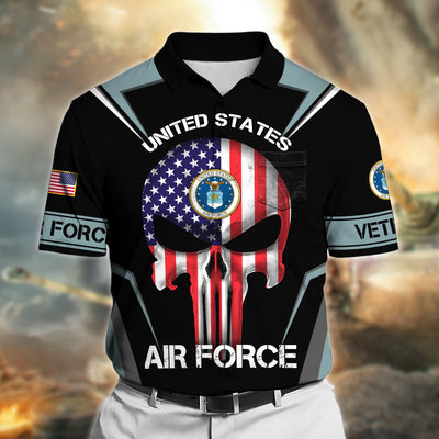 Premium US Veteran Polo Shirt With Pocket