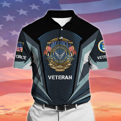 Premium Proudly Served US Veteran Polo Shirt