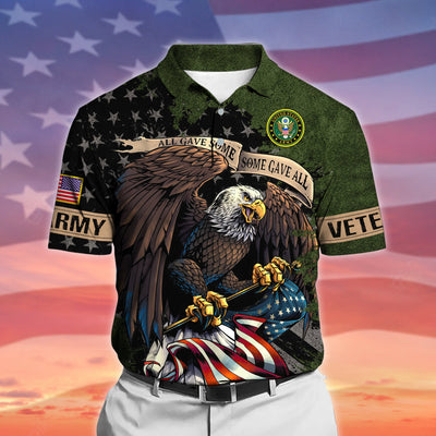 Premium All Gave Some Some Gave All US Veteran Polo And Hawaii Shirt