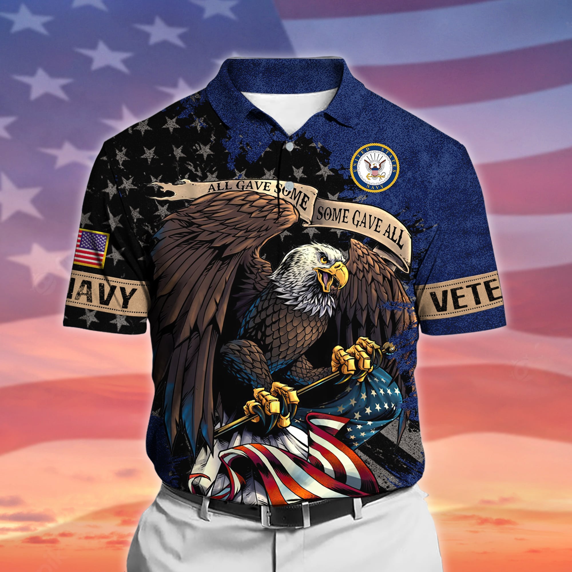 Premium All Gave Some Some Gave All US Veteran Polo And Hawaii Shirt