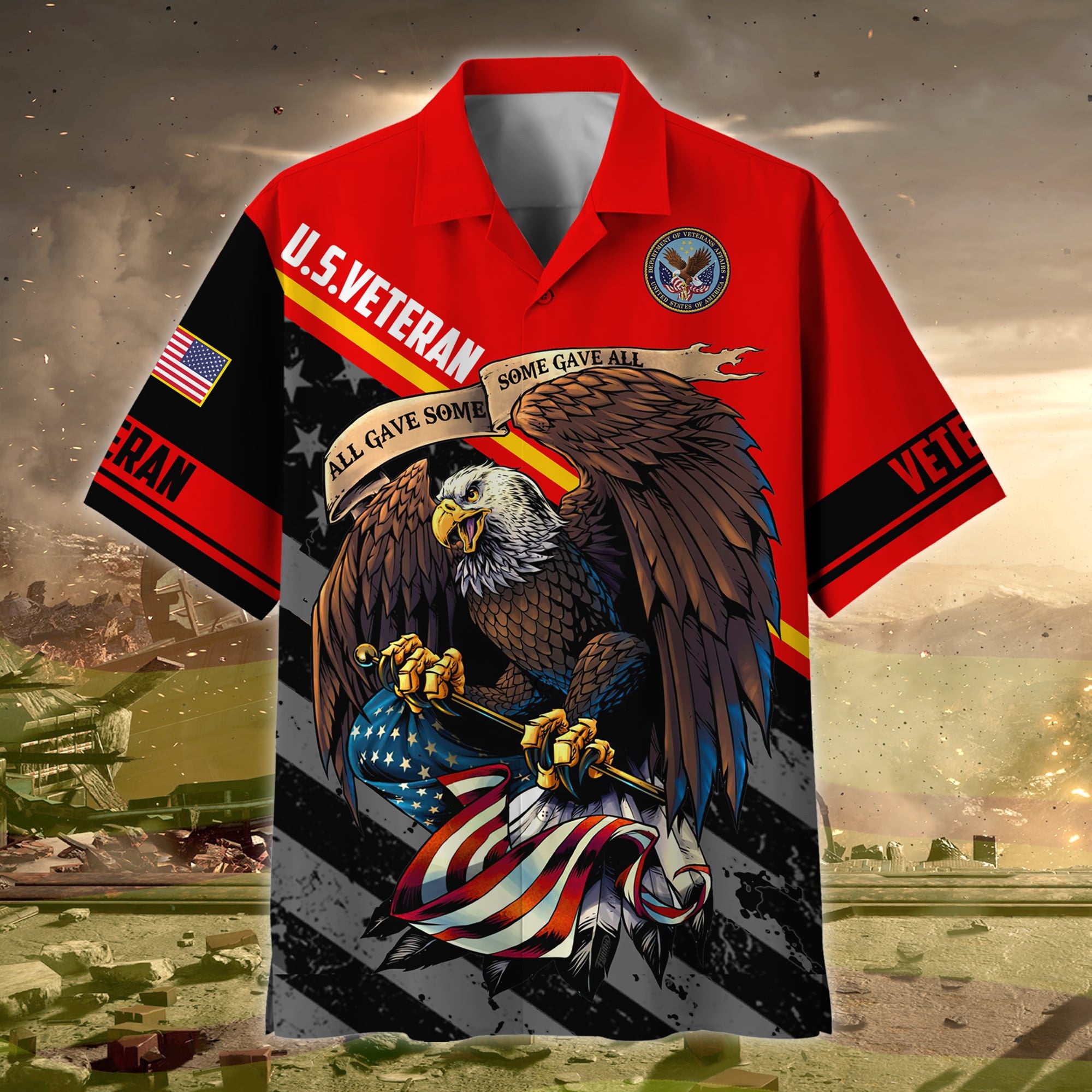 Premium Honoring All Who Served US Veteran Polo And Hawaii Shirt