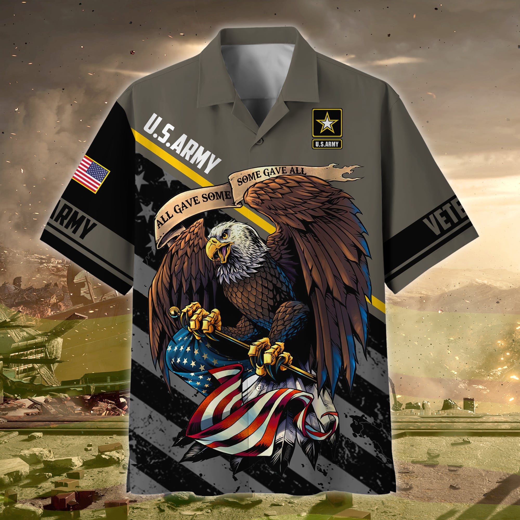 Premium Honoring All Who Served US Veteran Polo And Hawaii Shirt