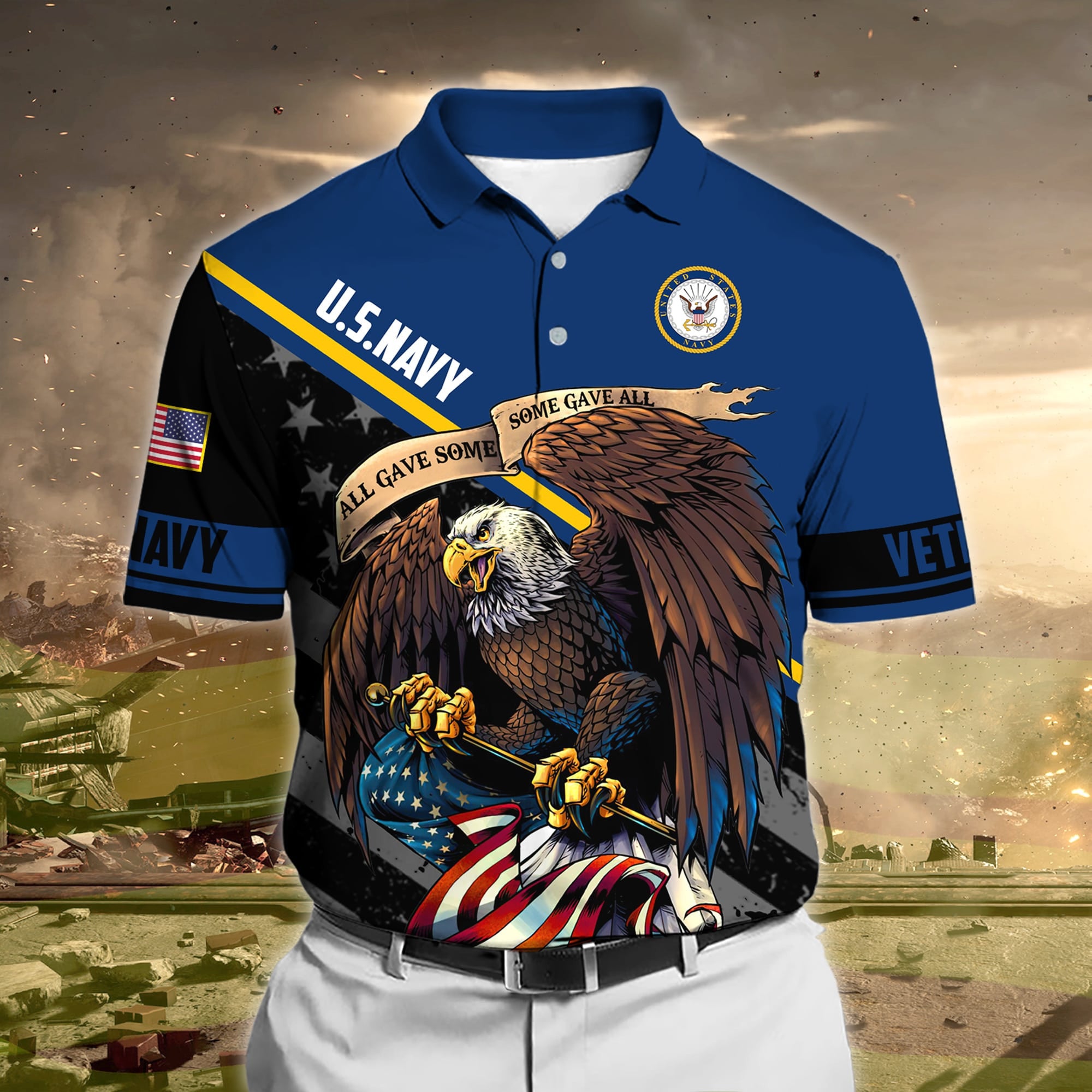 Premium Honoring All Who Served US Veteran Polo And Hawaii Shirt
