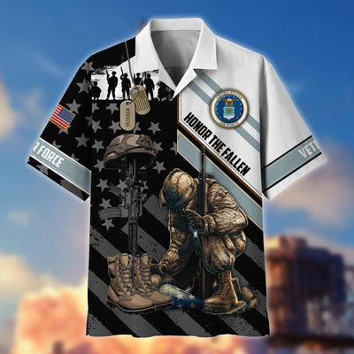 Premium Honor The Fallen US Veteran Polo And Hawaii Shirt