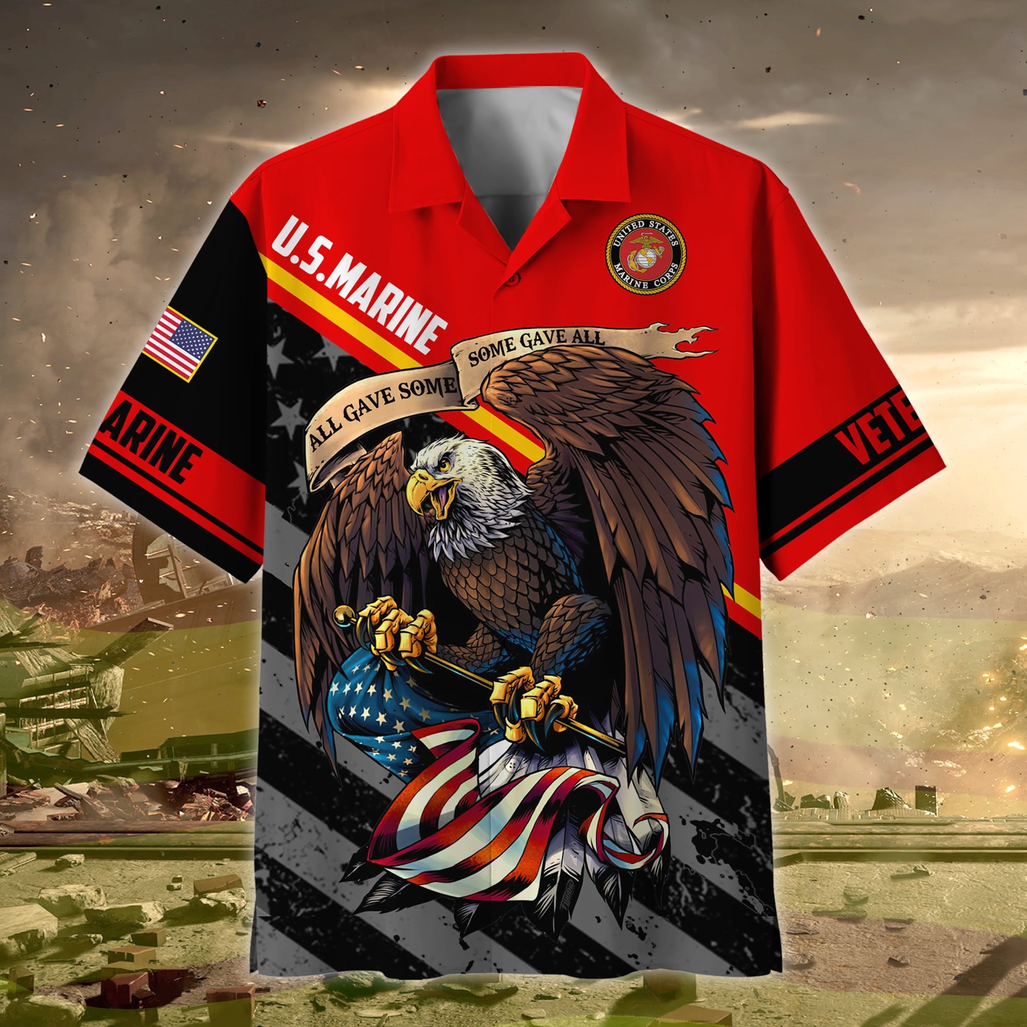 Premium Honoring All Who Served US Veteran Polo And Hawaii Shirt