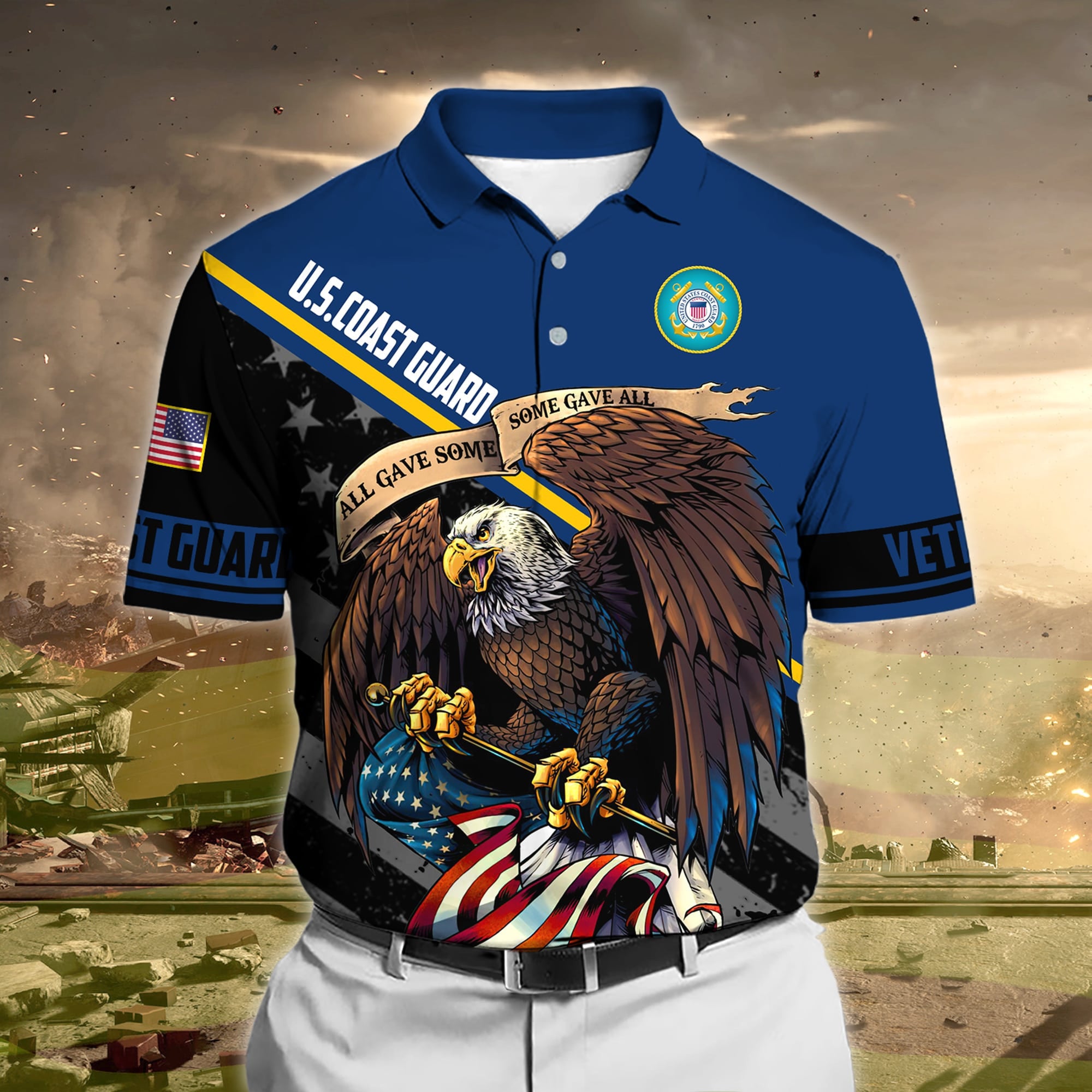Premium Honoring All Who Served US Veteran Polo And Hawaii Shirt