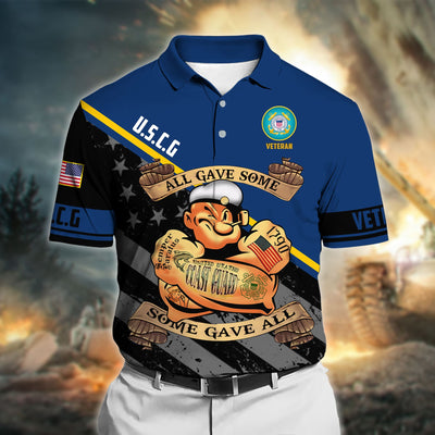 Premium All Gave Some Some Gave All US Veteran Polo Shirt