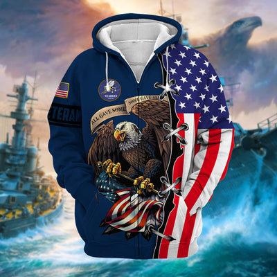 Premium US Veteran Zip Hoodie