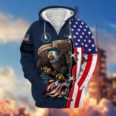 Premium US Veteran Zip Hoodie