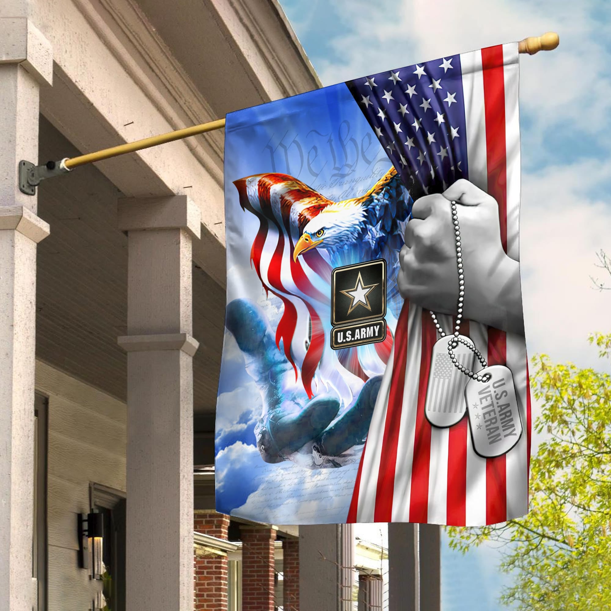 Premium American Pride US Veteran Flag