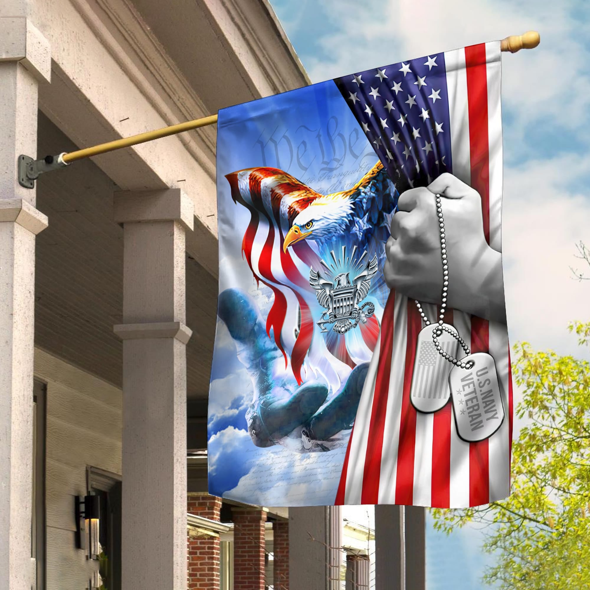 Premium American Pride US Veteran Flag