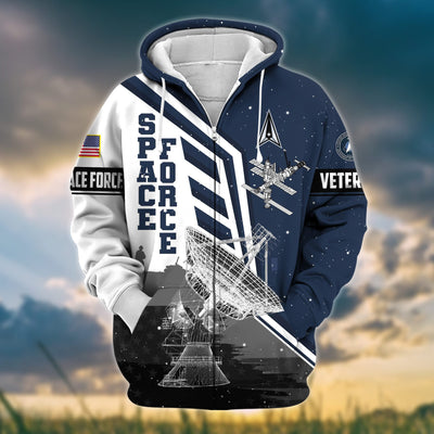 Premium Honoring All Who Served US Veteran Zip Hoodie