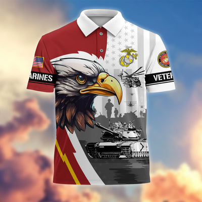 Premium Honoring All Who Served US Veterans Polo Shirt