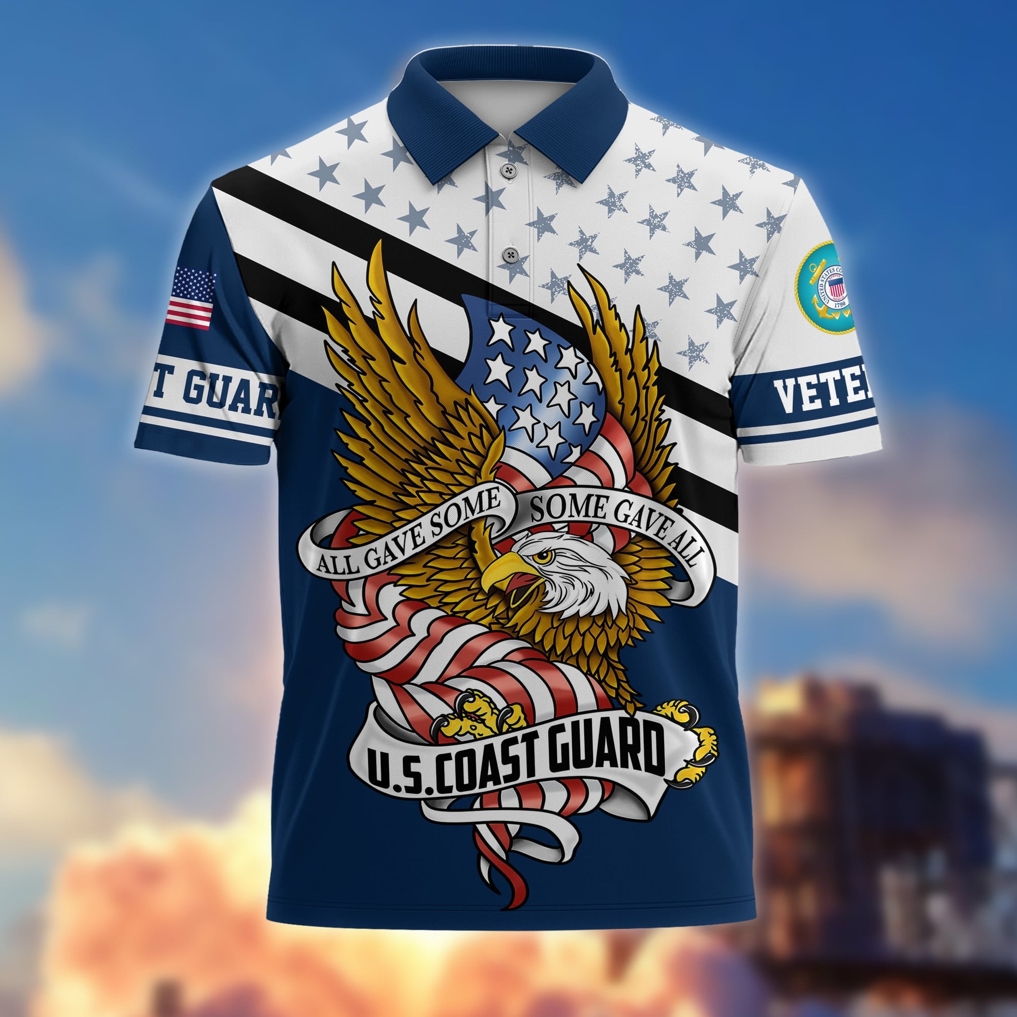 Premium All Gave Some Some Gave All US Veterans Polo Shirt