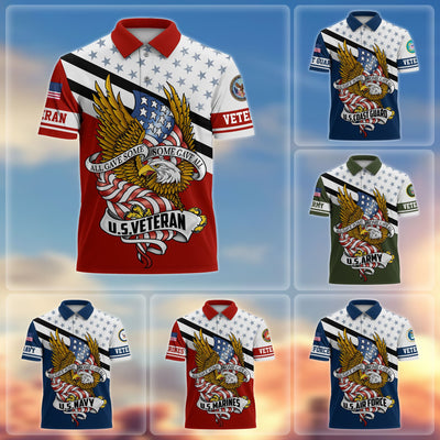 Premium All Gave Some Some Gave All US Veterans Polo Shirt
