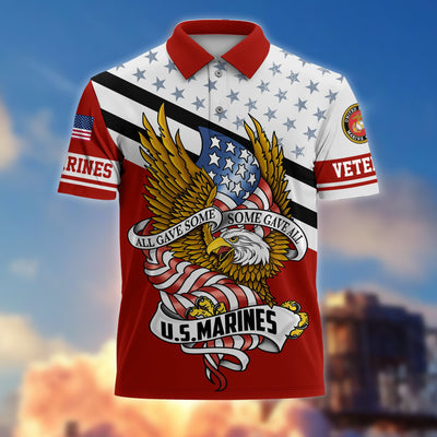 Premium All Gave Some Some Gave All US Veterans Polo Shirt