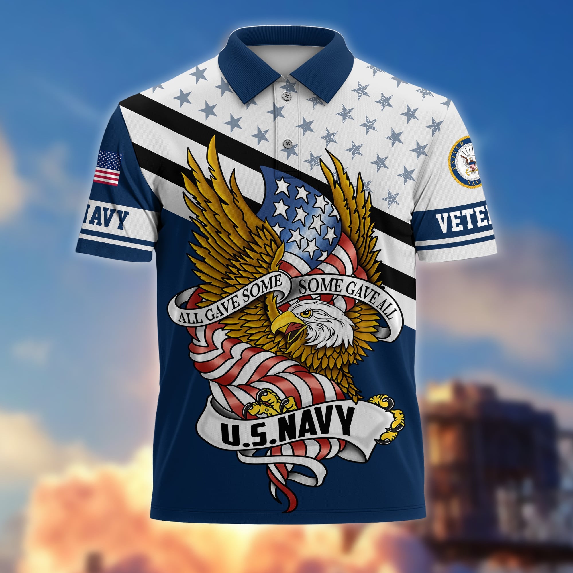 Premium All Gave Some Some Gave All US Veterans Polo Shirt