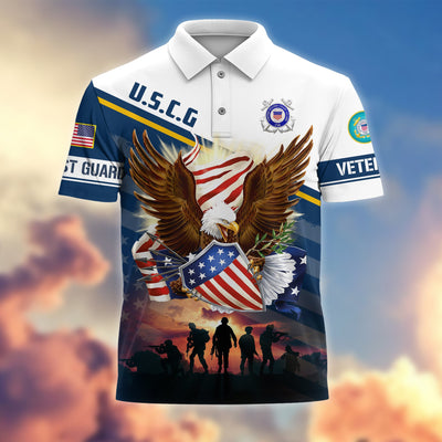 Premium Proudly Served US Veterans Polo Shirt