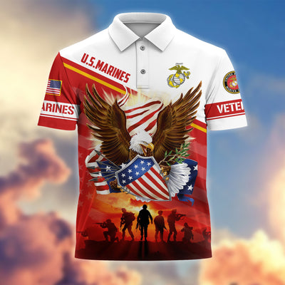Premium Proudly Served US Veterans Polo Shirt