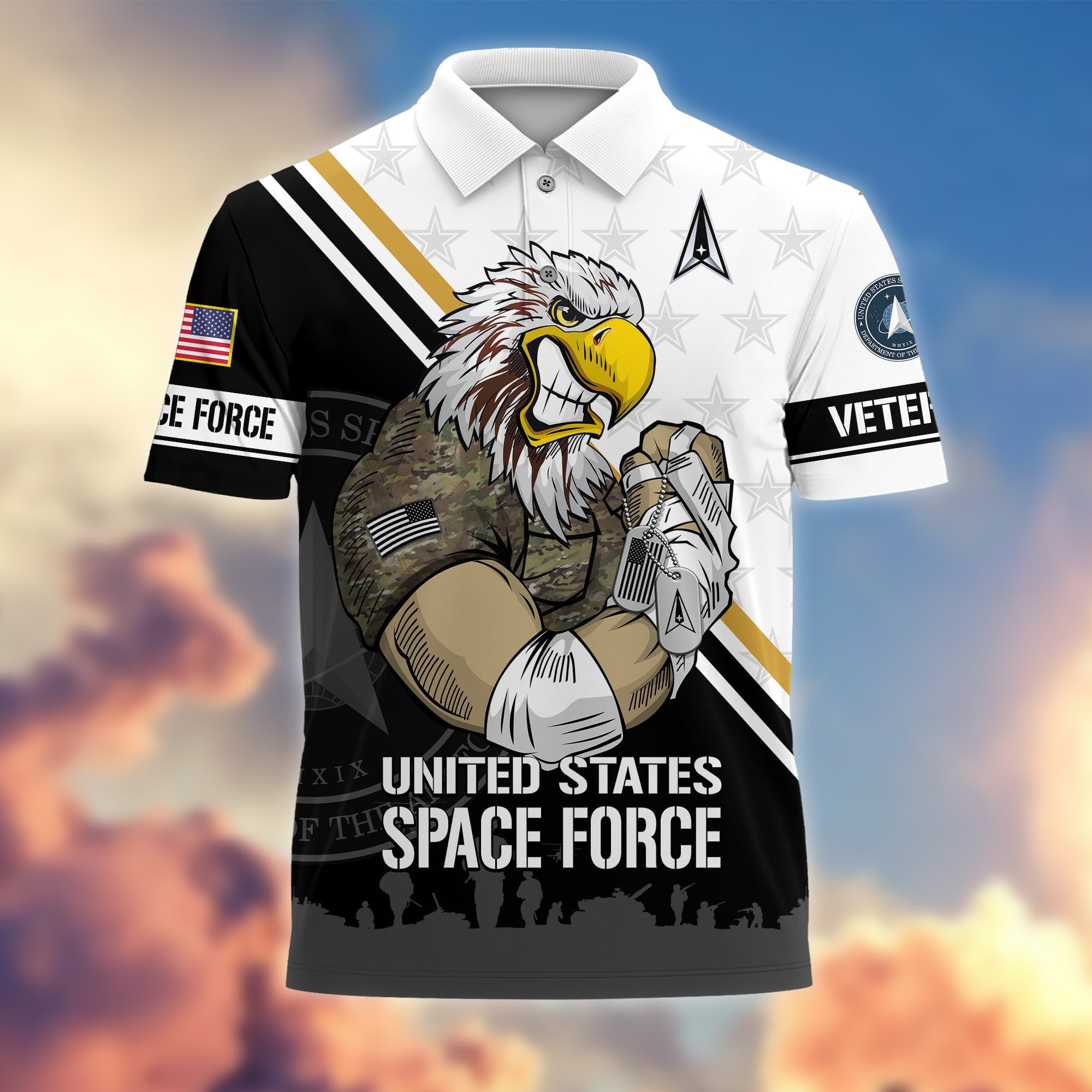 Premium Proudly Served US Veterans Polo Shirt