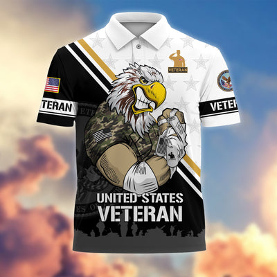 Premium Proudly Served US Veterans Polo Shirt