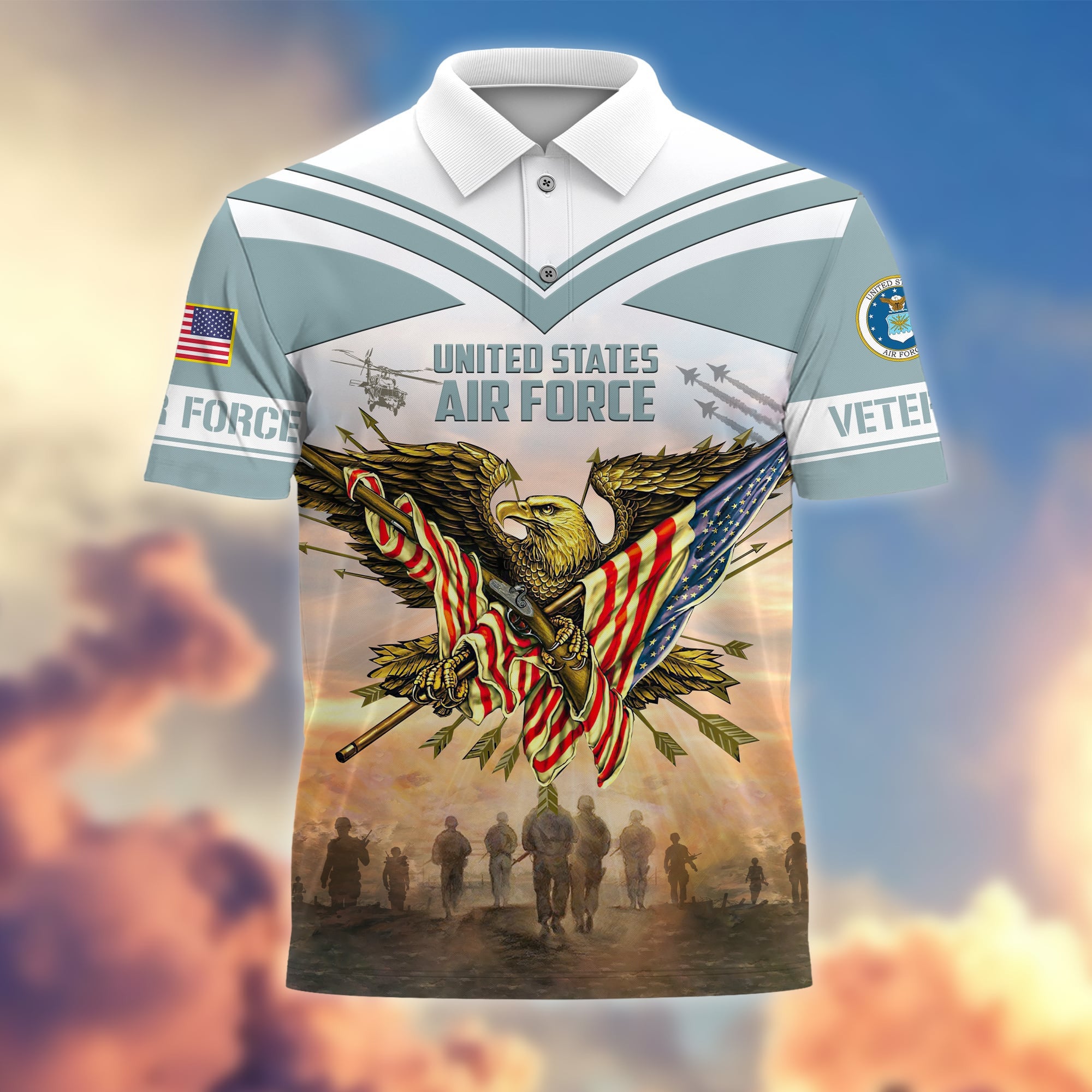 Premium Freedom Is Not Free US Veterans Polo Shirt