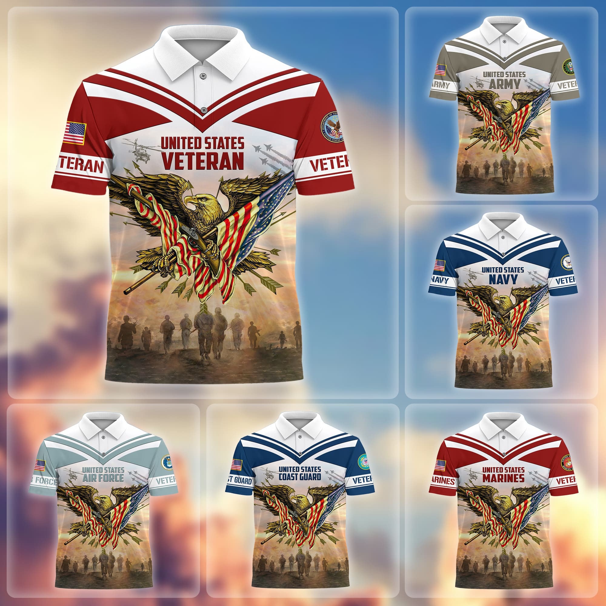 Premium Freedom Is Not Free US Veterans Polo Shirt