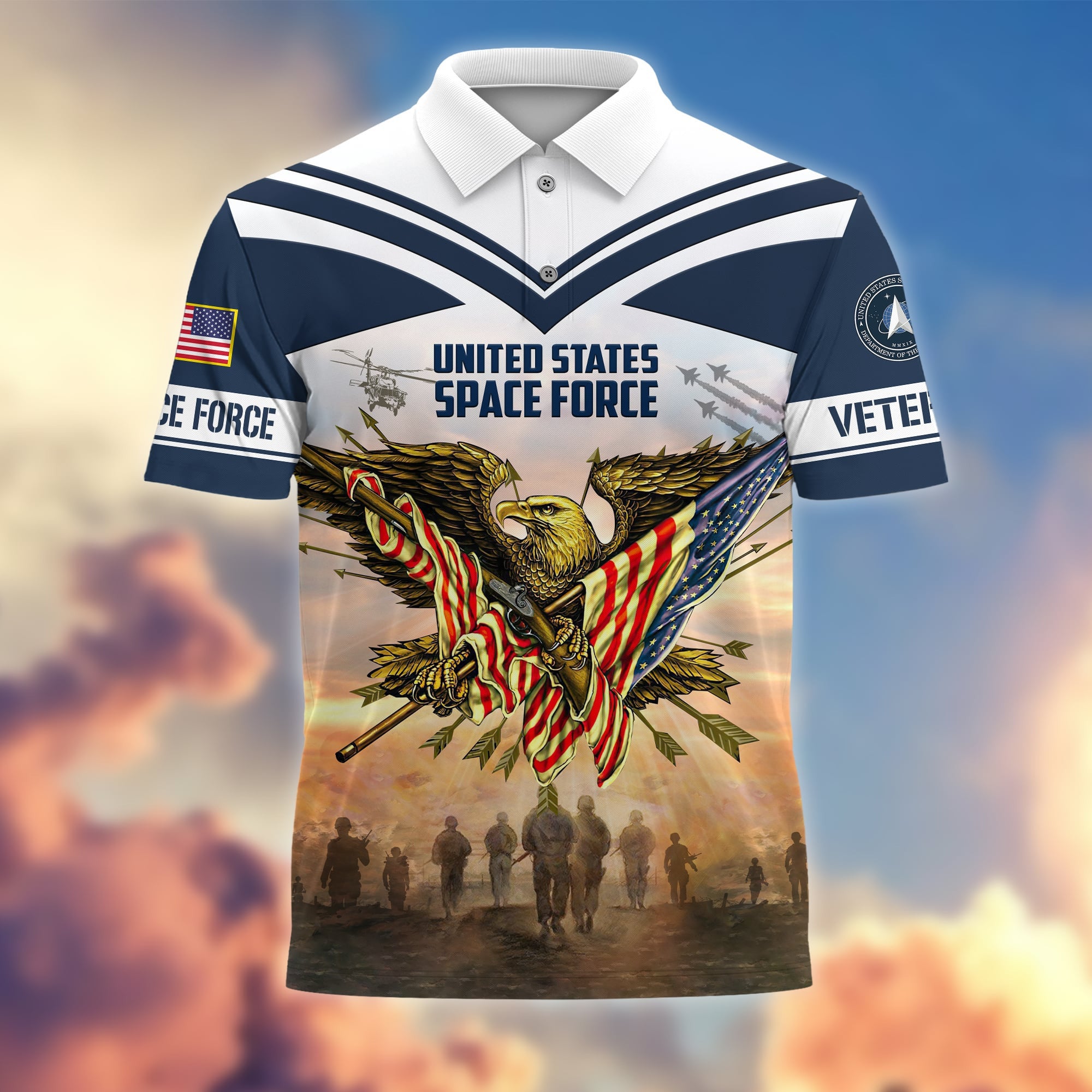 Premium Freedom Is Not Free US Veterans Polo Shirt