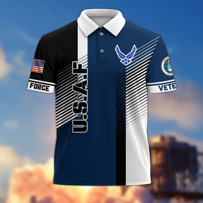 Premium Proudly Served US Veterans Polo Shirt