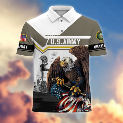 Premium Honoring All Who Served US Veterans Polo Shirt