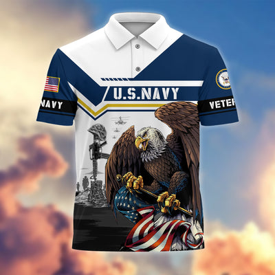 Premium Honoring All Who Served US Veterans Polo Shirt