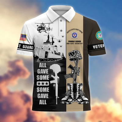Premium All Gave Some Some Gave All US Veterans Polo Shirt