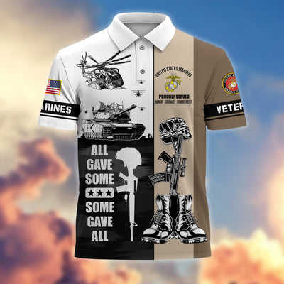 Premium All Gave Some Some Gave All US Veterans Polo Shirt