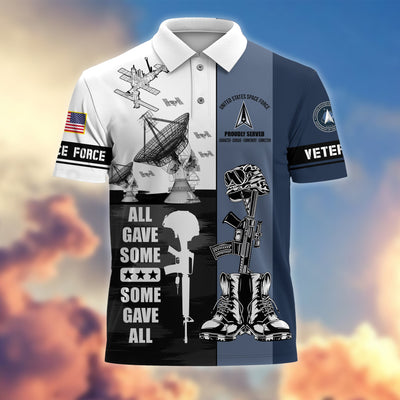 Premium All Gave Some Some Gave All US Veterans Polo Shirt