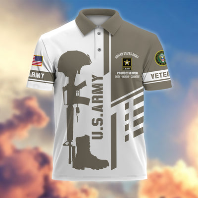 Premium Proudly Served US Veterans Polo Shirt