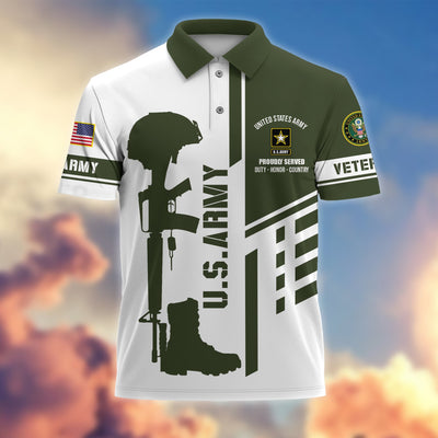 Premium Proudly Served US Veterans Polo Shirt