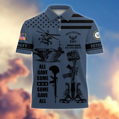Premium All Gave Some Some Gave All US Veterans Polo Shirt
