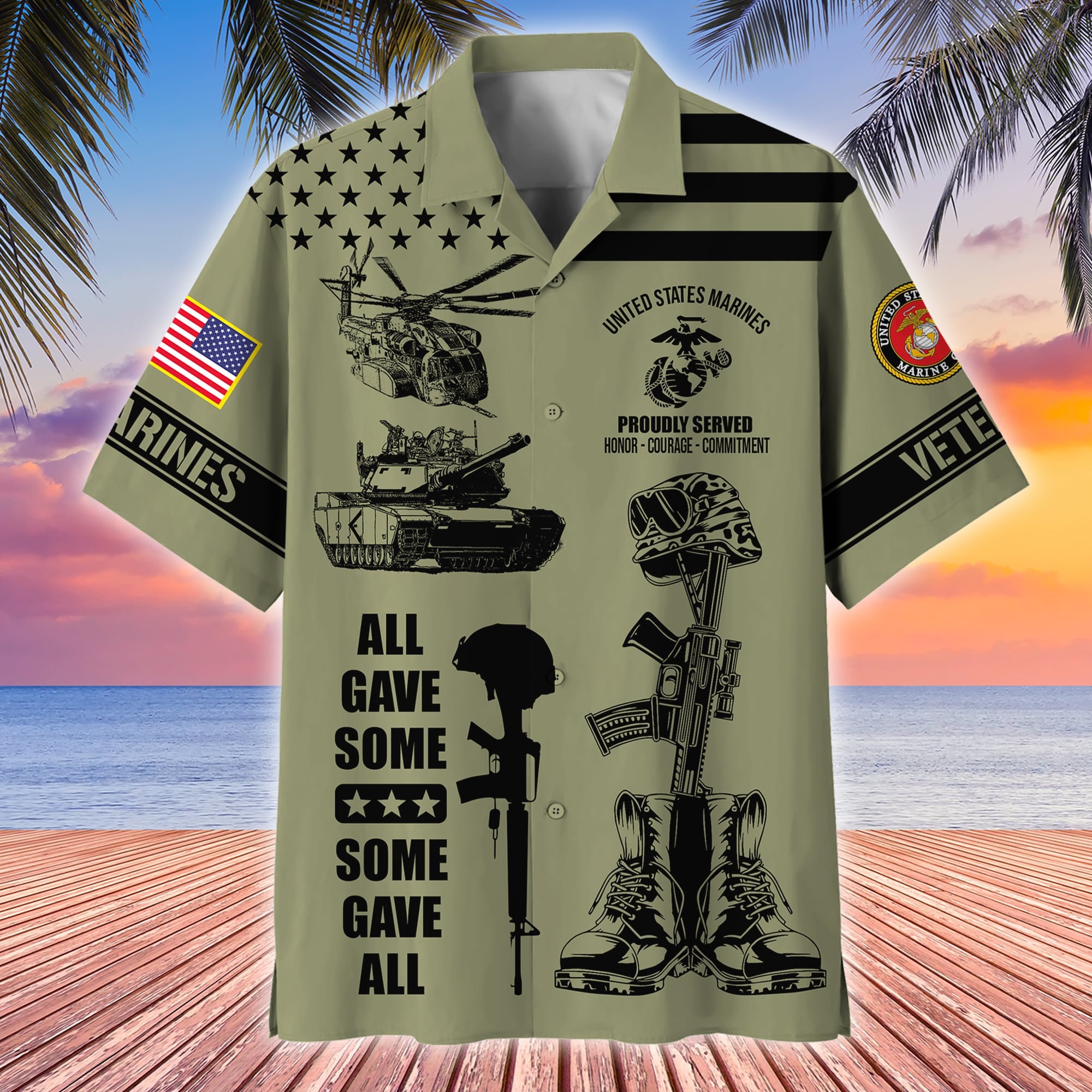 Premium All Gave Some Some Gave All US Veterans Hawaii Shirt
