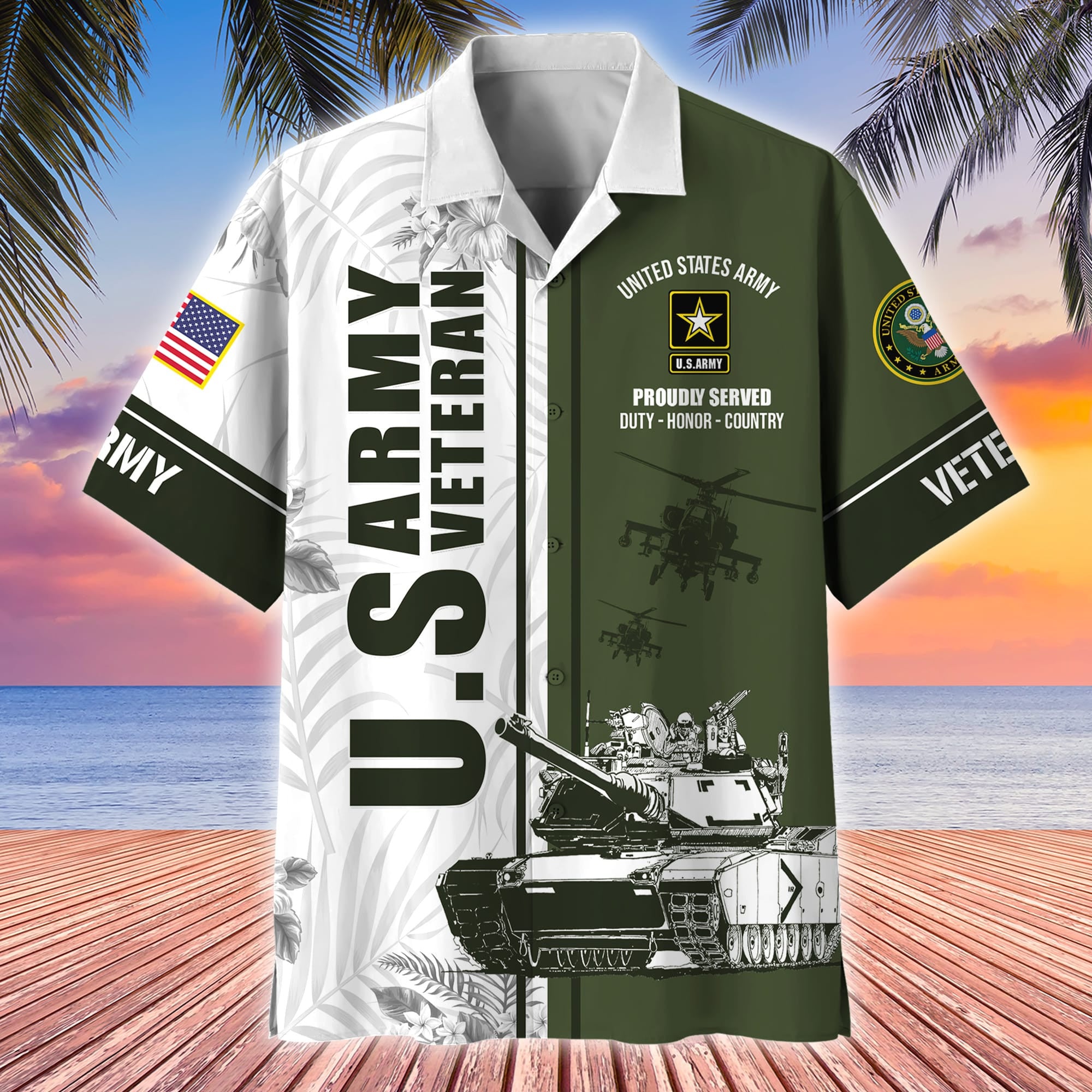 Premium Proudly Served US Veterans Hawaii Shirt