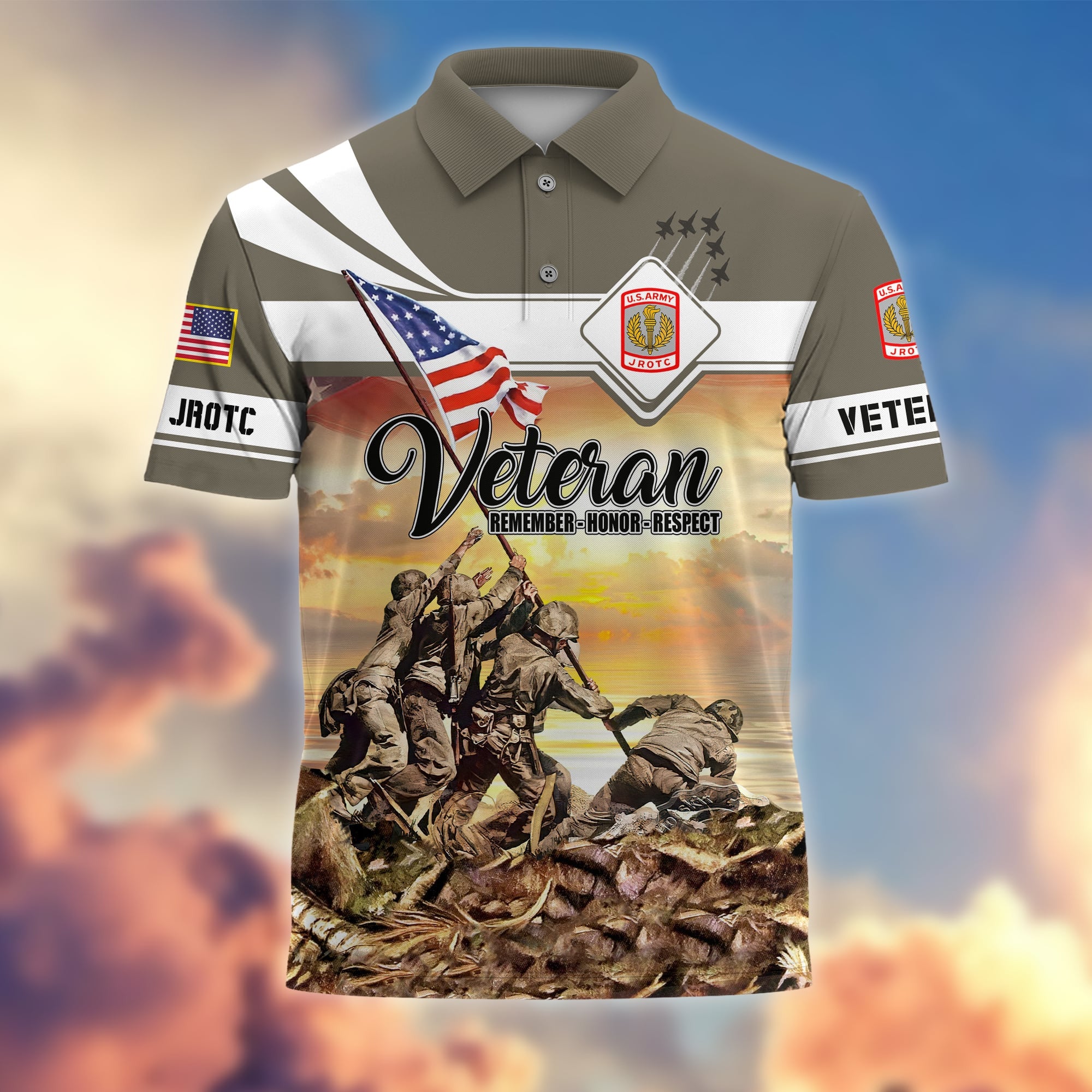 Premium Army JROTC Polo Shirt