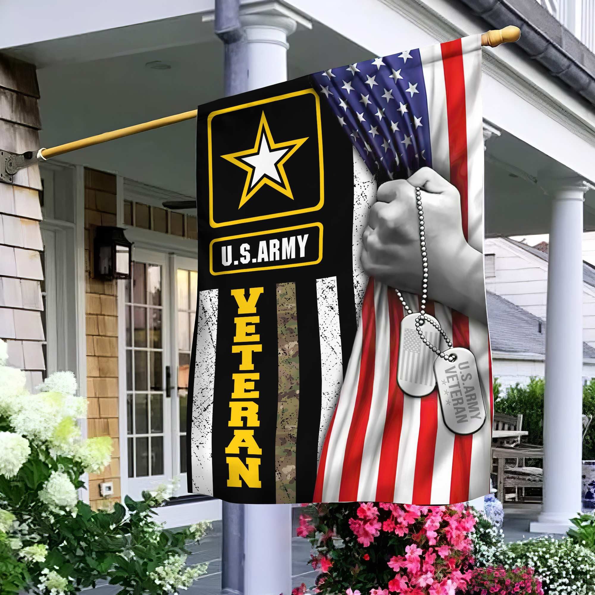 US Army Veteran Garden Flag – House Flag