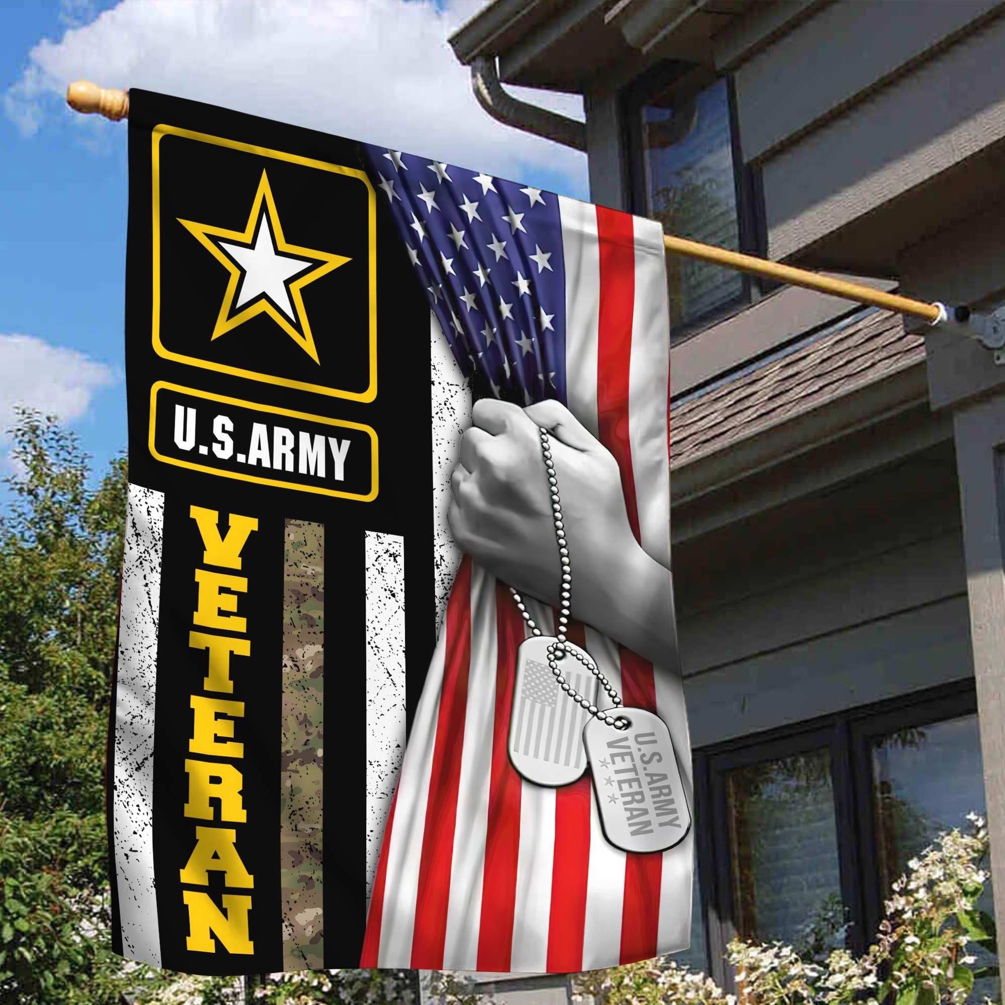 US Army Veteran Garden Flag – House Flag