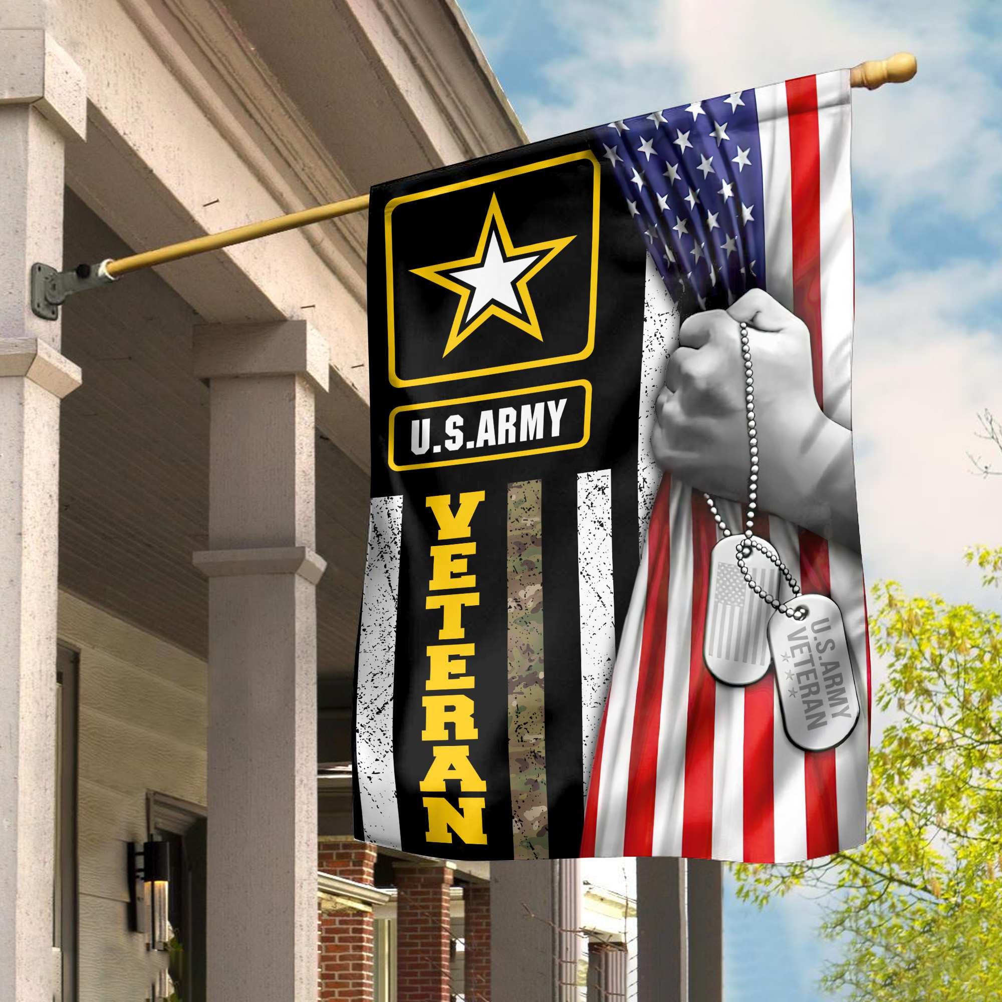 US Army Veteran Garden Flag – House Flag