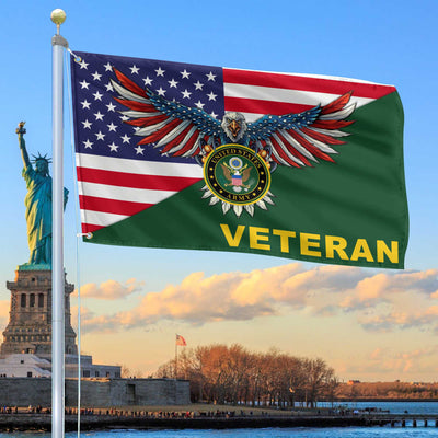 Premium US Army Grommet Flag Gift For Veterans Day, Father's Day, Memorial Day